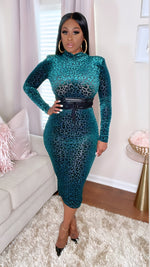 Money Talks Dress-Green